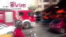Esenyurt'ta iki katlı otobüs alev alev böyle yandı