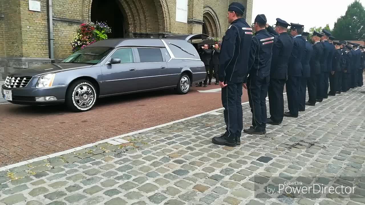 Funérailles de Gilbert Deleu à Comines-Warneton