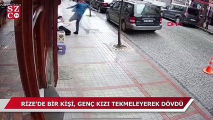 Download Video: Rize'de bir genç kıza sokak ortasında tekmeli dayak!