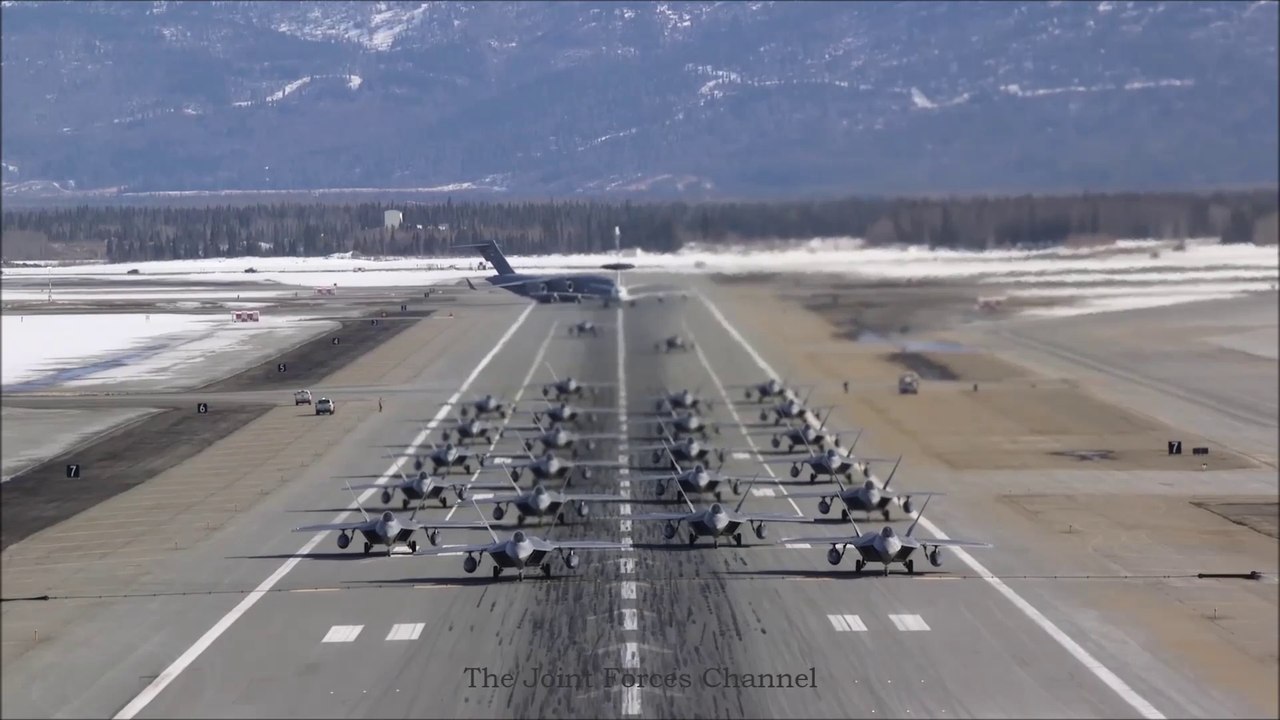 The F-22s Largest Elephant Walk In The History