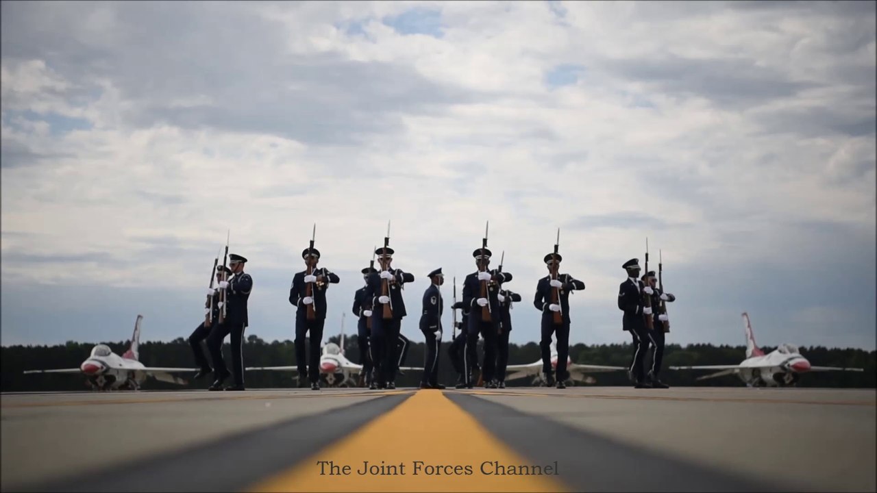 U.S. Honor Guard's Great performance at the Wings Over Wayne Air Show 2019