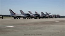 USAF Thunderbirds Aerobatics Display At WOW 2019