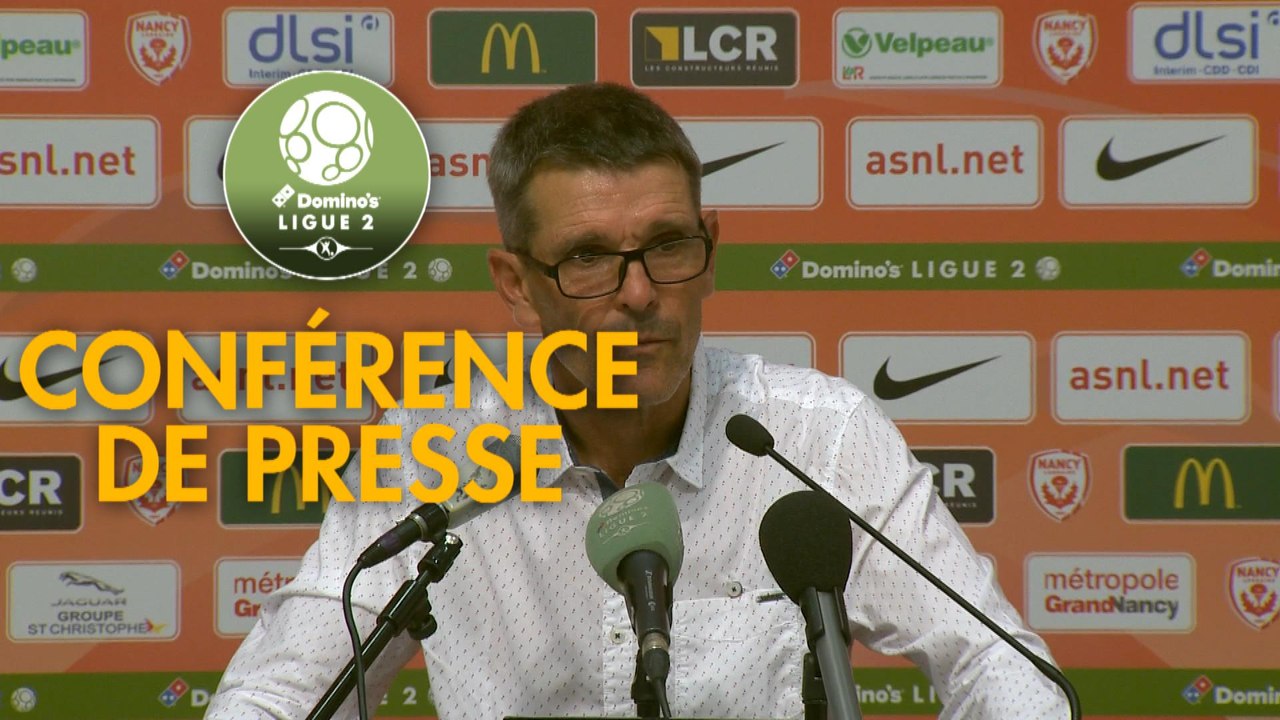 Conférence de presse AS Nancy Lorraine - US Orléans (0-0) : Jean-Louis GARCIA (ASNL) - Didier OLLE-NICOLLE (USO) - 2019/2020
