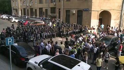 Prisões em protesto na Rússia