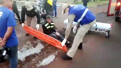 Acidente é registrado na Avenida Piquiri, em Cascavel