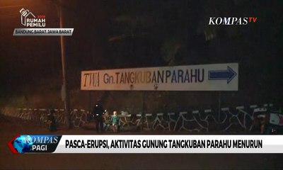Pasca-erupsi, Aktivitas Gunung Tangkuban Parahu Menurun
