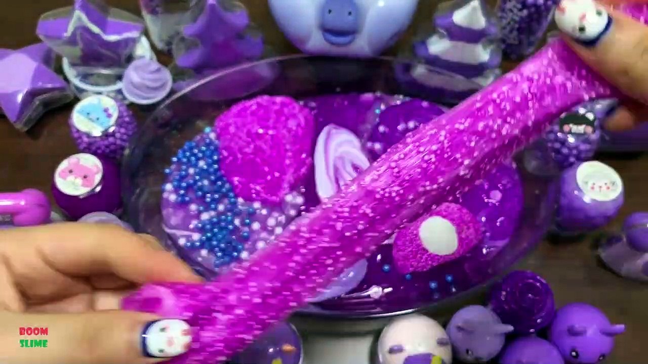 Special Series #VIOLET || Mixing Makeup and Foam Into Slime || Satisfying with Slime ||