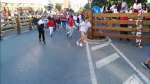 Cuarto encierro de fiestas de Tudela 2019 con toros de Osborne