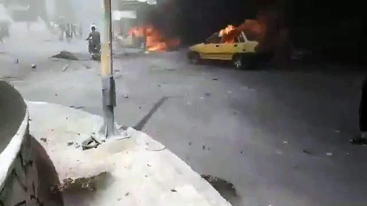 قصف الطيران الحربي على بلدة أريحا في إدلب