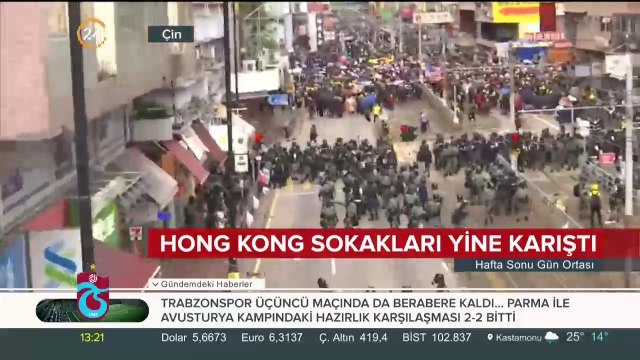 Hong Kong'da gergin bekleyiş