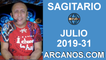 HOROSCOPO SAGITARIO - Semana 2019-31 Del 28 de julio al 3 de agosto de 2019 - ARCANOS.COM