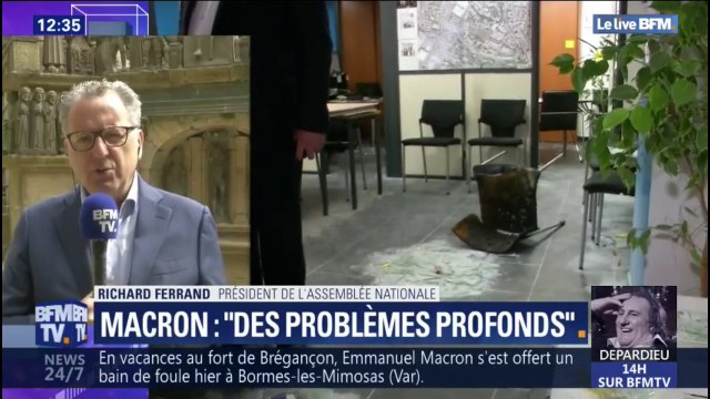 Sur le mouvement des gilets jaunes, des réponses ont été données estime Richard Ferrand