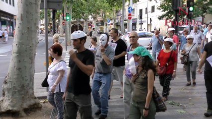 Los CDR claman contra el "crimen del estado el 17a" y los "asesinos del cni" en Tarrasa