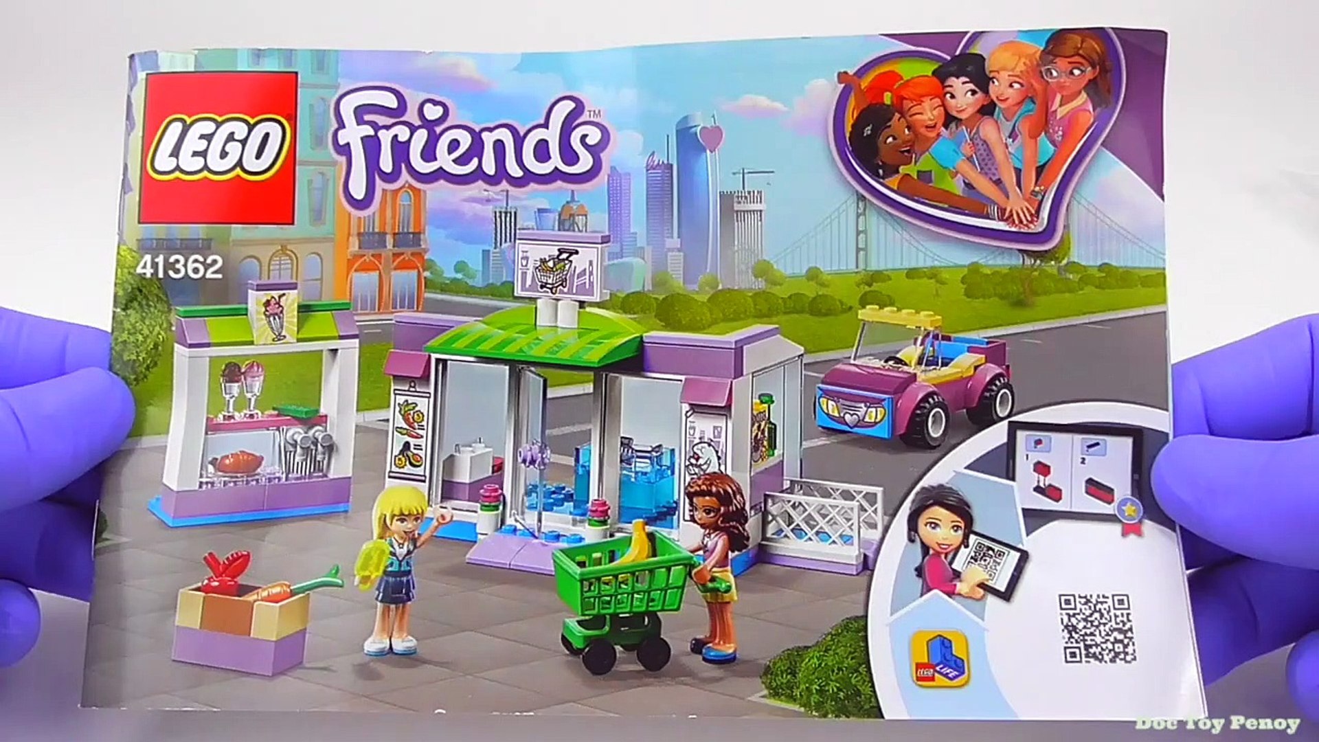 omdrejningspunkt Koordinere ved siden af LEGO Friends Heartlake City Supermarket (41362) - Toy Unboxing and Speed  Build - video Dailymotion