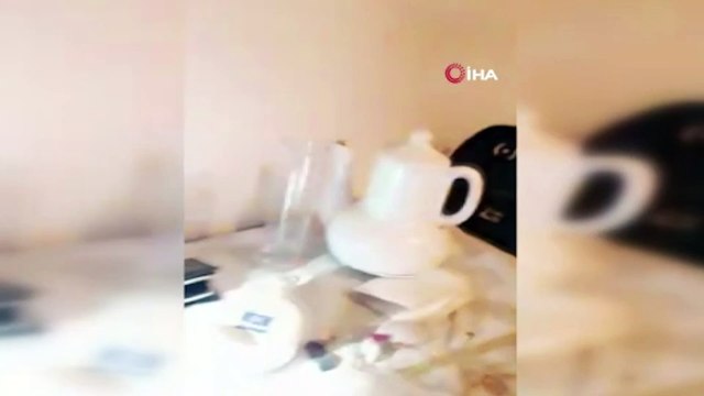 İtfaiyenin evde mahsur kalan güvercini kurtarma operasyonu