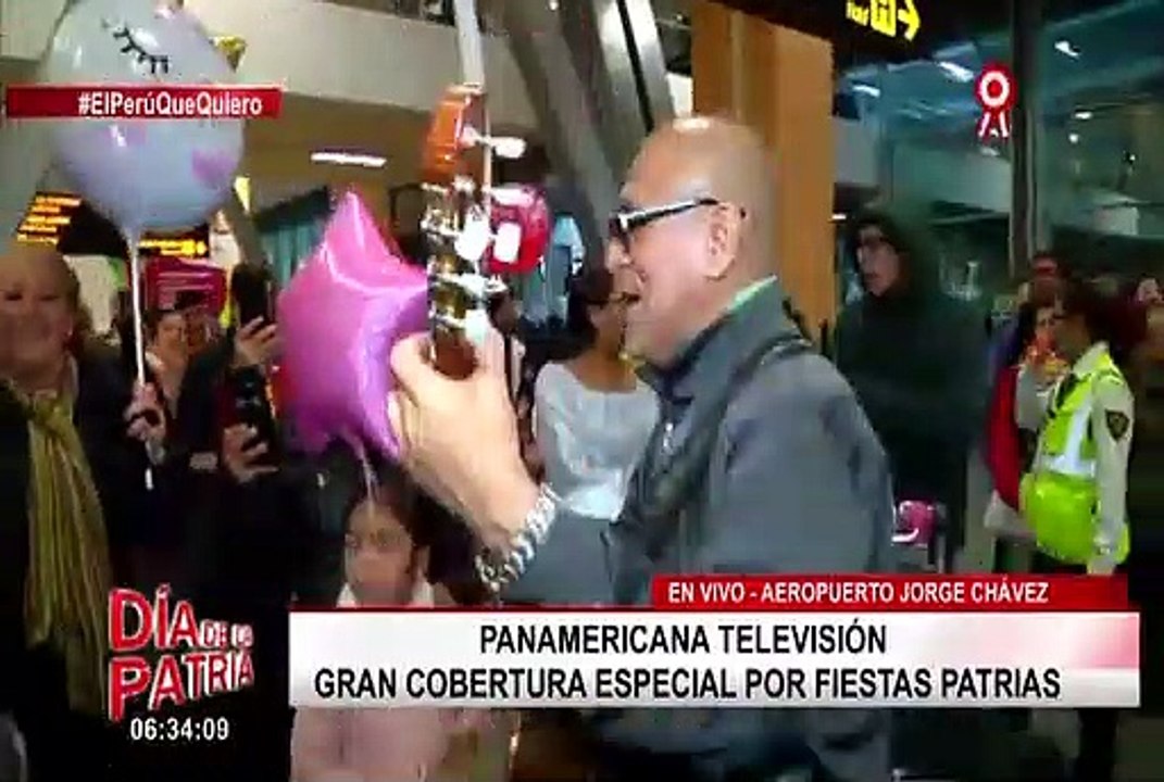 Fiestas Patrias: emotivos reencuentros de peruanos en aeropuerto Jorge Chávez