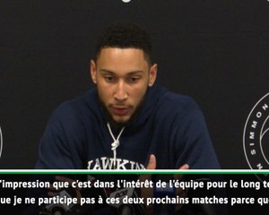 Sixers - Ben Simmons : "Super difficile de manquer la Coupe du Monde"