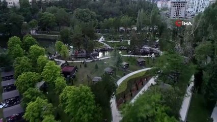 Karabük'ün yeni gözdesi Şehir Parkı'nda vatandaşlar yer bulmakta zorlanıyor