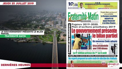 Le Titrologue du 25 juillet 2019- La CAN de l'élection 2020 est lancée