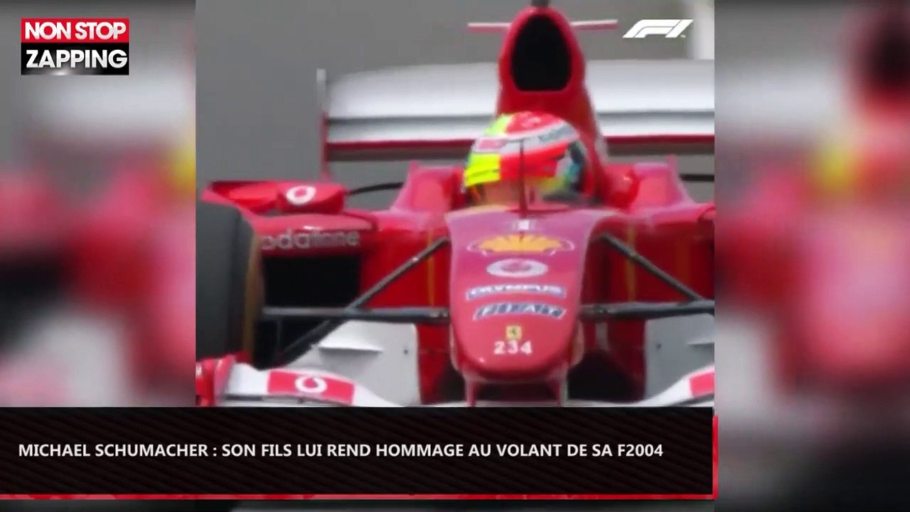 Michael Schumacher : Son fils Mick lui rend hommage au volant de sa Ferrari F2004 (Vidéo)