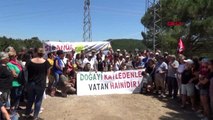 ÇANAKKALE Kaz Dağları'nda maden faaliyetine tepki gösteren çevrecilerden 'su nöbeti'