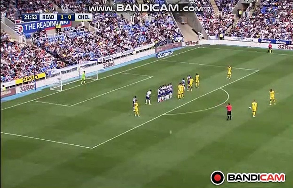 What Amazing Free Kick Goal Ross Barkley (1-1) Reading FC vs Chelsea FC