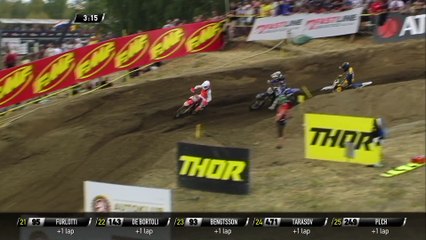Tim Gajser passes Jeremy Seewer - MXGP Race 1 - MXGP of Czech Republic 2019
