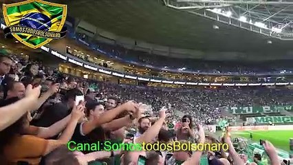 Bolsonaro é ovacionado pela torcida do Palmeiras!