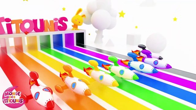 Couleurs fusée - Les véhicules - Comptines et chansons Titounis