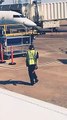 AirportAn American Airlines employee busted out some fly moves on an airport tarmac, and a passenger caught the joyful dance on video.