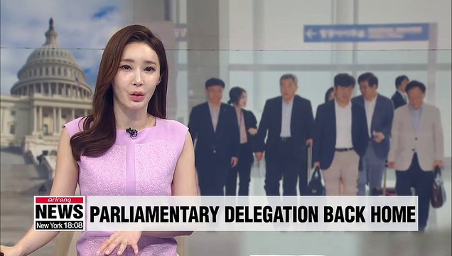 S. Korean parliamentary delegation returns from U.S. after talks on Japan's trade curbs