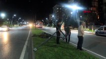 Sivas - Aydınlatma direğinin devrildiği kazada 1 yaralı