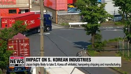 下载视频: Many S. Korean industries could be targeted by Japan's widened export curbs