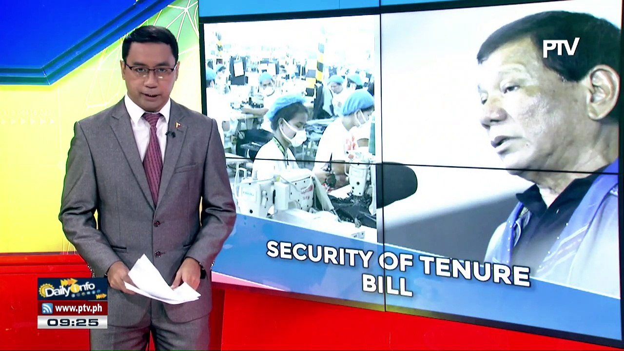Pag-veto sa Security of Tenure Bill, dinipensahan ni Pangulong #Duterte