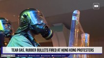 Tear gas, rubber bullets fired at Hong Kong protesters
