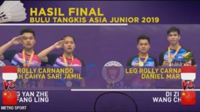 Indonesia Raih 2 Gelar di Kejuaraan Bulu Tangkis Asia Junior