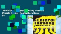Full E-book  Lateral Thinking Puzzlers (Puzzle Books)  Best Sellers Rank : #5