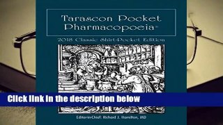 [Doc] Tarascon Pocket Pharmacopoeia 2018 Classic Shirt-Pocket Edition