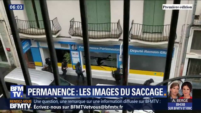 De nouvelles images montrent le saccage de la permanence LaREM à Perpignan