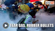 Police fire tear gas, rubber bullets as riots continue in Hong Kong