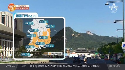 [날씨] 7/29 장마 끝, 폭염 기승 (전국 가끔 구름 많음)