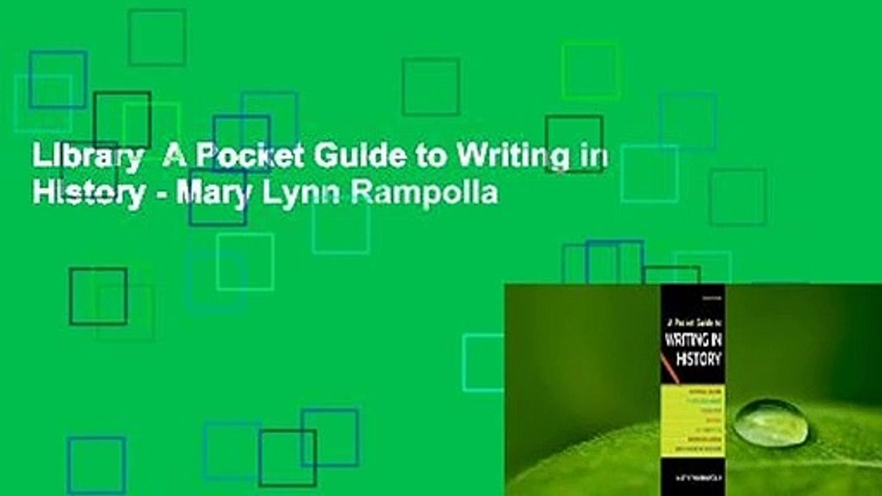 Library  A Pocket Guide to Writing in History - Mary Lynn Rampolla