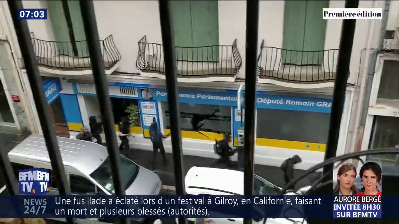 Les images des dégâts dans la permanence LaREM saccagée à Perpignan