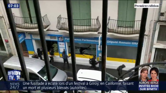 Les images des dégâts dans la permanence LaREM saccagée à Perpignan