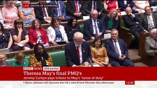 Theresa May's final PMQs - BBC News