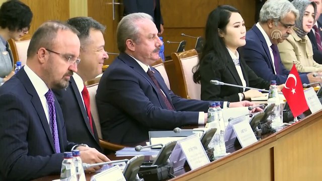 TBMM Başkanı Şentop, Moğolistan Büyük Kurul Başkanı Zandanshatar ile bir araya geldi - ULANBATOR