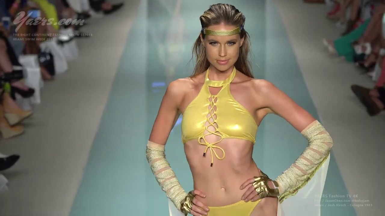 Beautiful Model The 8th Continent Swimwear Fashion Show SS 2018 Miami Swim Week 2018