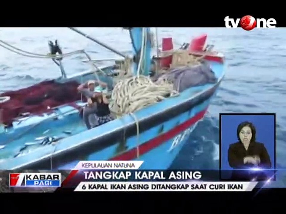 Enam Kapal Ikan Asing Ditangkap Saat Curi Ikan