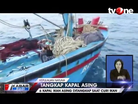 Enam Kapal Ikan Asing Ditangkap Saat Curi Ikan