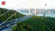 Asfalt çalışmasının sona erdiği FSM Köprüsü havadan görüntülendi